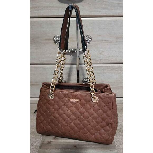 Montana West MEDIUM Chain Shoulder Bag Faux Soft Leather *flaw* - Picture 1 of 9